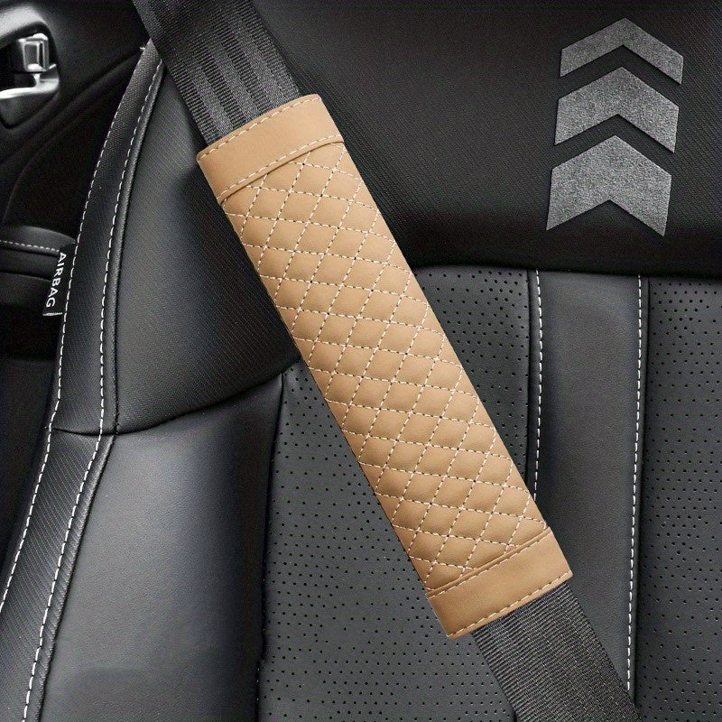 2pcs Stylish Car Seat Belt Pads Comfortably Protect Shoulders