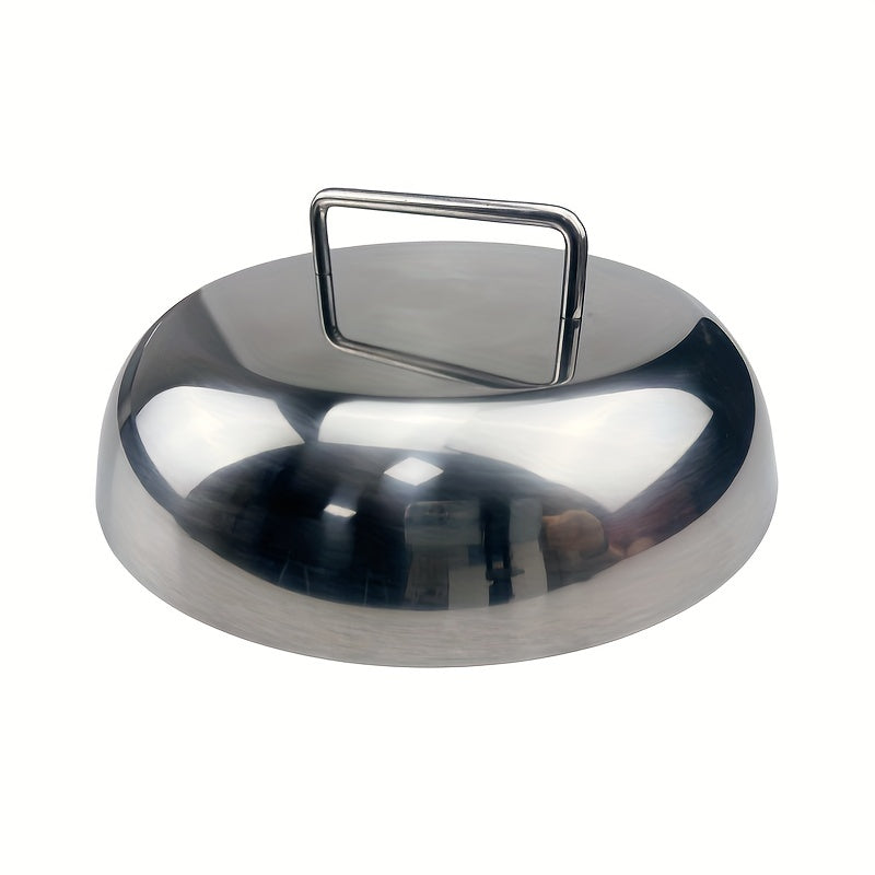 Stainless Steel Steak Cover with Hand Handle for Outdoor BBQ Grill