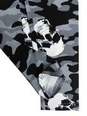 Camo & Skull Print Skinny Leggings for Women