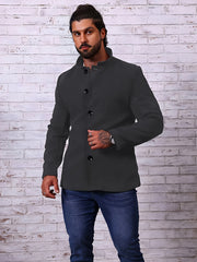 Men's Fleece Coat Lapel Casual Jacket Outdoor Activities