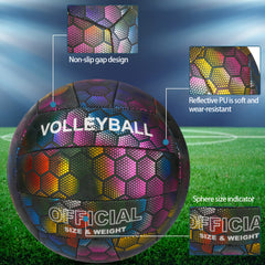 Fish Scale Reflective Volleyball Size 5 for Beach Training