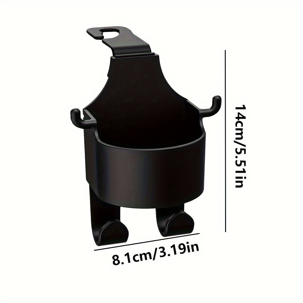Car Seat Cup Holder Storage Box With Hook for Beverage Cups