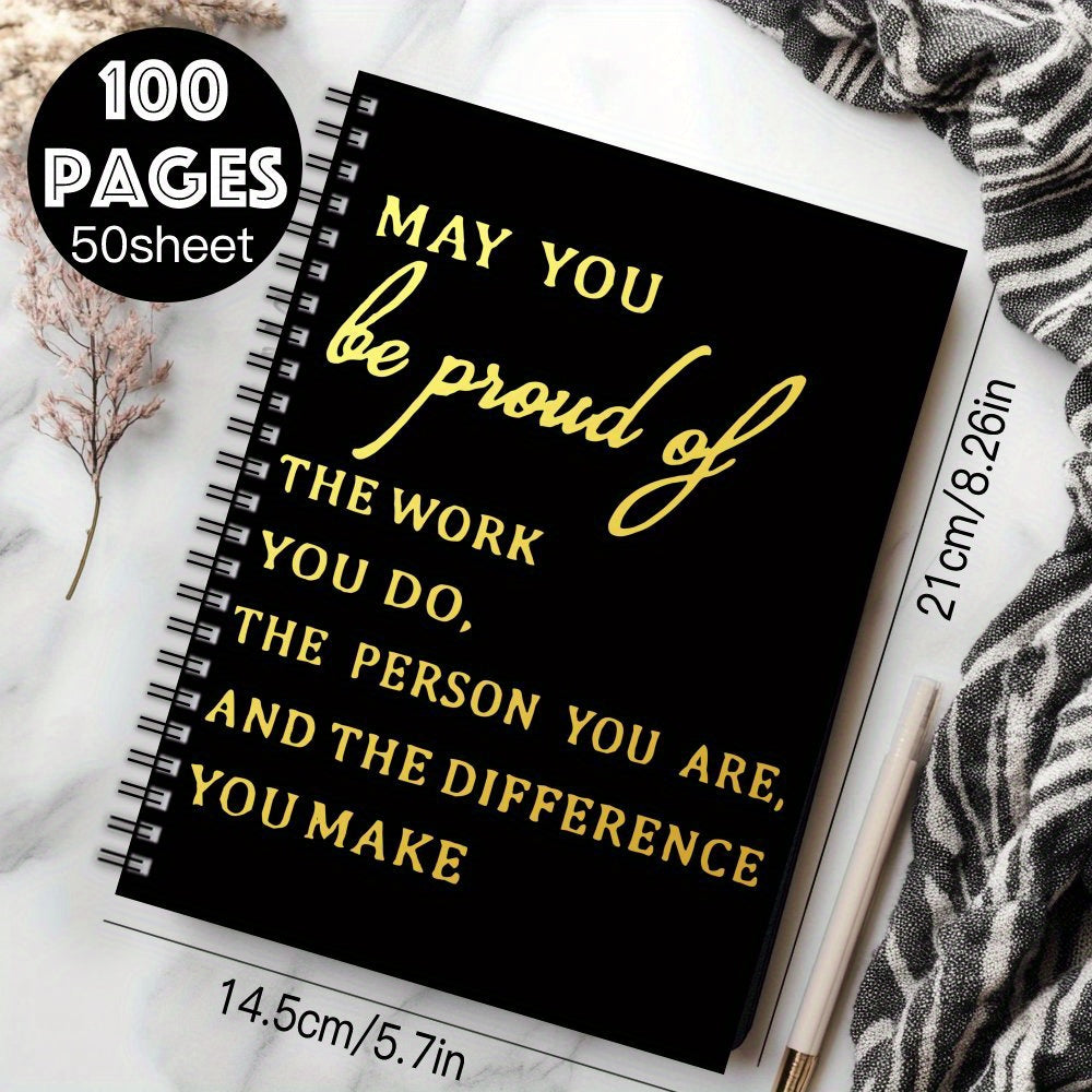 Inspirational Graduation Notebook, Mixed Spiral Coil, Motivational Gift