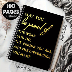 Inspirational Graduation Notebook, Mixed Spiral Coil, Motivational Gift