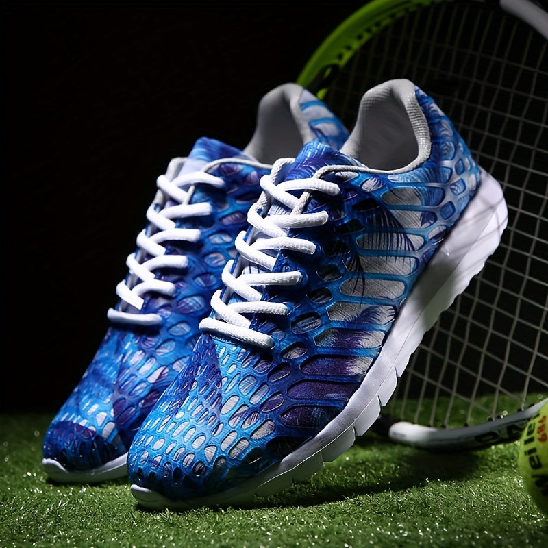 Women's Coconut Tree Pattern Lace up Running Shoes