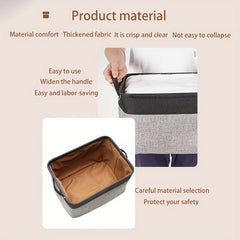 Foldable Fabric Storage Basket for Home