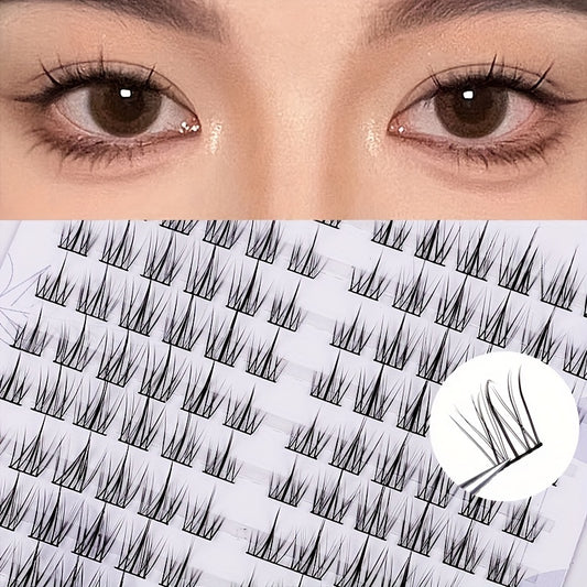 Sunflower Wheat Style False Eyelashes Set 10 Rows Easy to Use