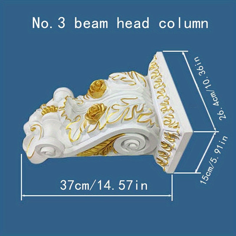 PU Mold Carving Beam Holder Elephant Nose Door Decorations