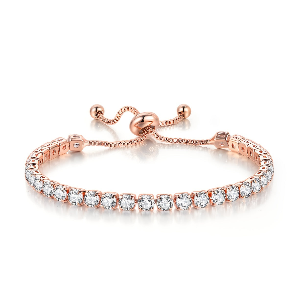 18K Plated Tennis Bracelet Full Zircon Chain Personality Hand Jewelry