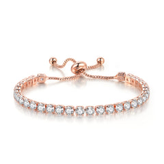 18K Plated Tennis Bracelet Full Zircon Chain Personality Hand Jewelry