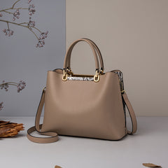 Versatile Large Capacity Cowhide Handbag for Women
