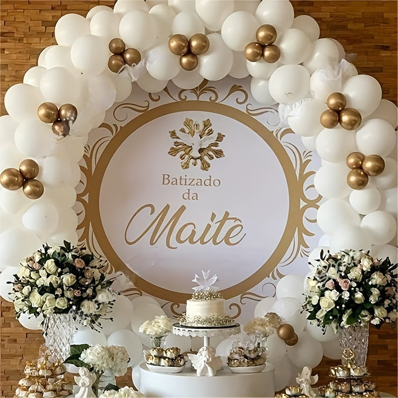 115pcs Golden Balloon Garland Set Wedding Birthday Christmas Decoration