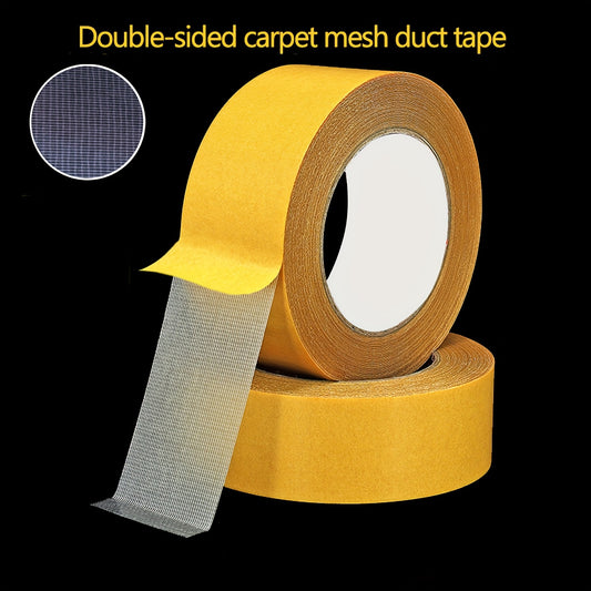 Double Sided Carpet Adhesive Tape Strong Fixation Waterproof Translucent Mesh