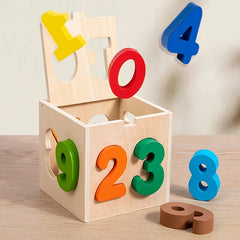 Toddler Number Shape Matching Blocks Educational Toy