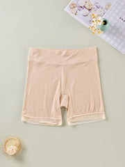  Panty Women's Plus Contrast Lace Trim Elastic Safety Pants