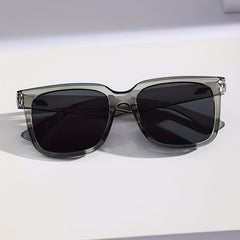 Square Frame Sunglasses Rivet Decor Glasses UV400