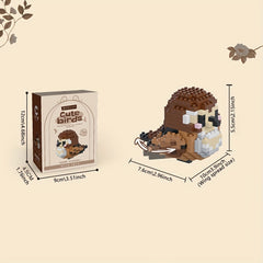 Microscopic Animal Model Bird Splicing Puzzle Toys