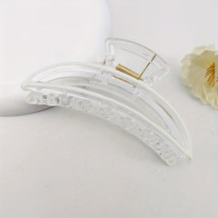 Banana Shape Plastic Hair Clip Enamel Painted Hair Claw