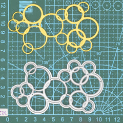 Bubble Circle Shape Metal Cutting Dies for Scrapbook Paper Craft Stencils