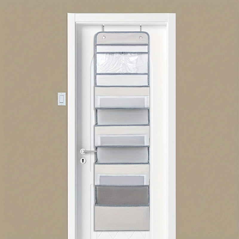 Over The Door Organizer with Door Rack and Large Windows