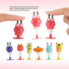 6pcs Jumping Pop It with Monster Sping Launcher Multicolor