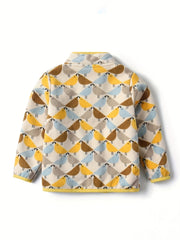 Kids Dino Print Fleece Jacket