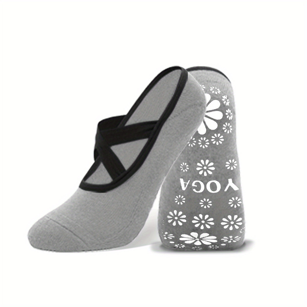 Non slip Yoga Socks Cross Strap Soft Sweat Absorbing Sports Pilates Socks
