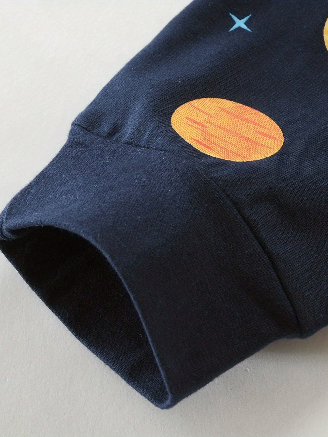 Boys Universe Planets Graphic Long Sleeve Pajamas Set