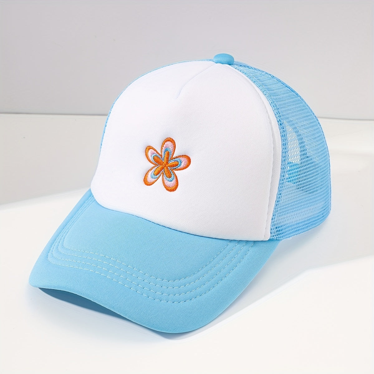 Men's Flower Embroidery Baseball Cap