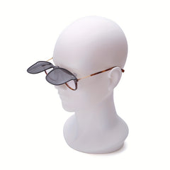Men's Foldable Clip On Sunglasses with Case