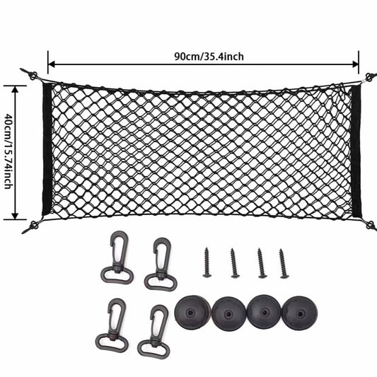 Truck Bed Cargo Net Elastic Storage 12 Mounting Accessories Mesh Pouch