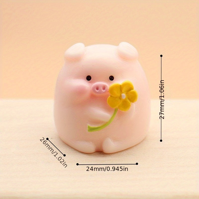 Mini Pig Resin Ornaments Children's Toy Artwork Decoration
