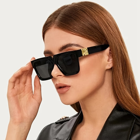 Vintage Oversized Rectangle Sunglasses for Women