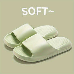 Minimalist Soft Solid Non Slip Bath Shoes Women's Home Slides