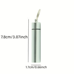 Mini Waterproof Sealed Box Keychain Pendant Outdoor Accessory