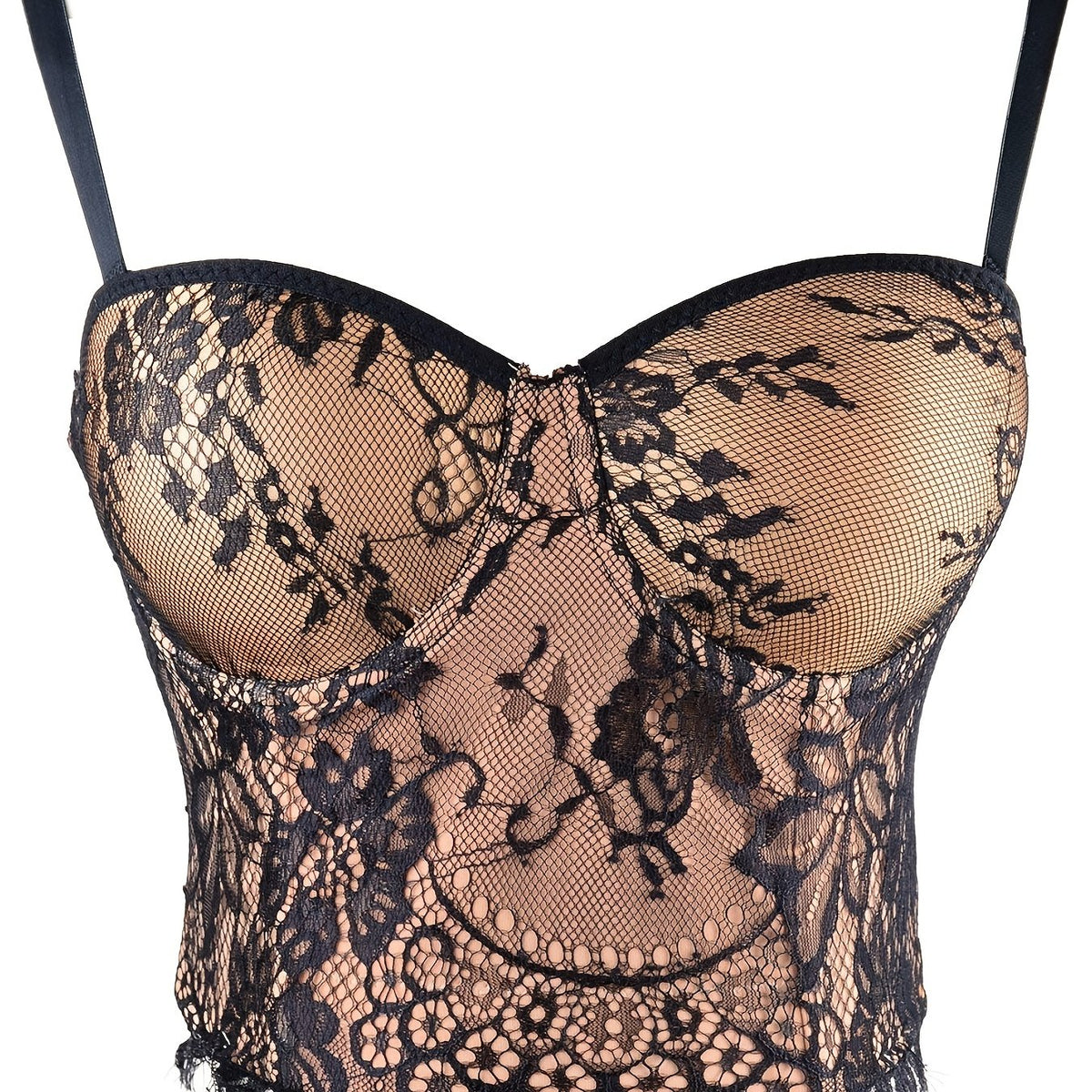 Lace Bustier Corset Top Tummy Control Body Shaper