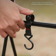 Portable Aluminum Hook and Cookware Storage Rack for Camping