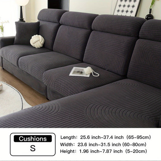 Polar Fleece Sofa Slipcover Non-slip Stretch Couch Cover