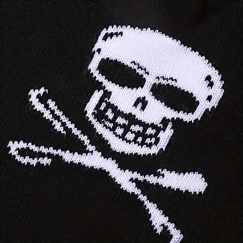 Hip Hop Jacquard Beanie Hat Casual Knitted Womens Warm Skull Cap