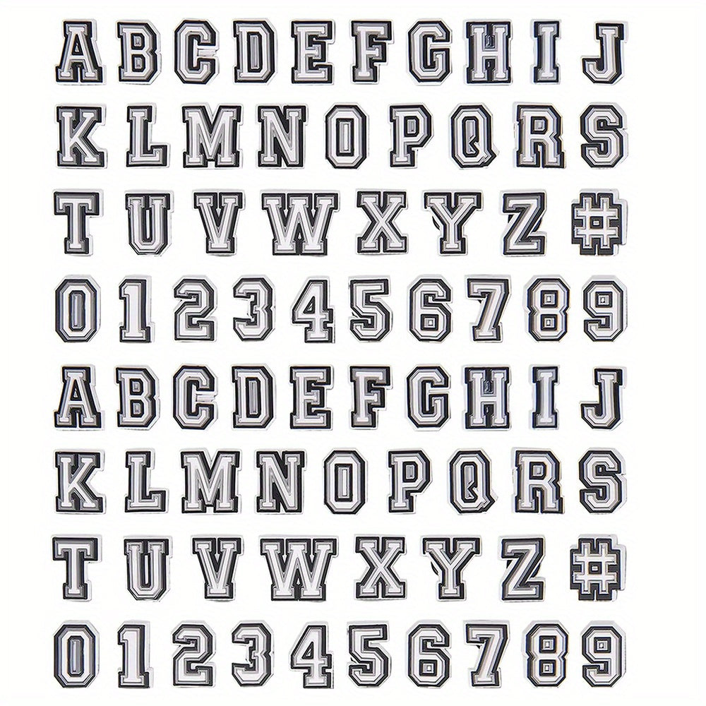 74 Pcs A-Z & 0-9 Shoe Charms For Clogs Sandals DIY Shoe Decoration