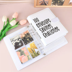 A5 Multicolor Loose leaf Photo Album 25 Pages 4 Grids Photo Storage Book