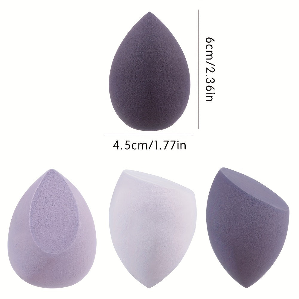 4 Pcs Makeup Sponges Blender Set Beauty Sponge For Touch Ups Makeup Tool