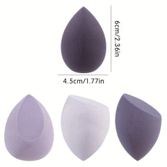 4 Pcs Makeup Sponges Blender Set Beauty Sponge For Touch Ups Makeup Tool