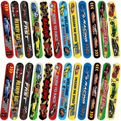 12pcs Racing Slap Bracelets for Racing Party Favors