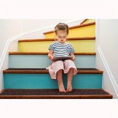 15pcs Non Slip Stair Carpet Treads 20 X 76 Brown