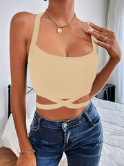 Sleeveless Sexy Crop Tank Top Slim Casual Top