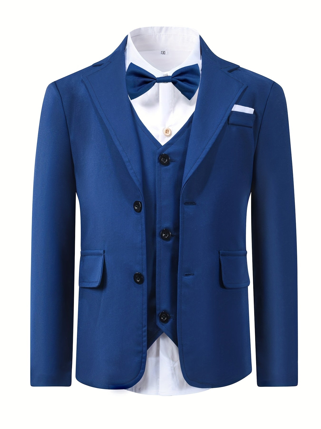 Boys Gentleman Outfits Long Sleeve Shirt&Pants&Vest&Suit Set