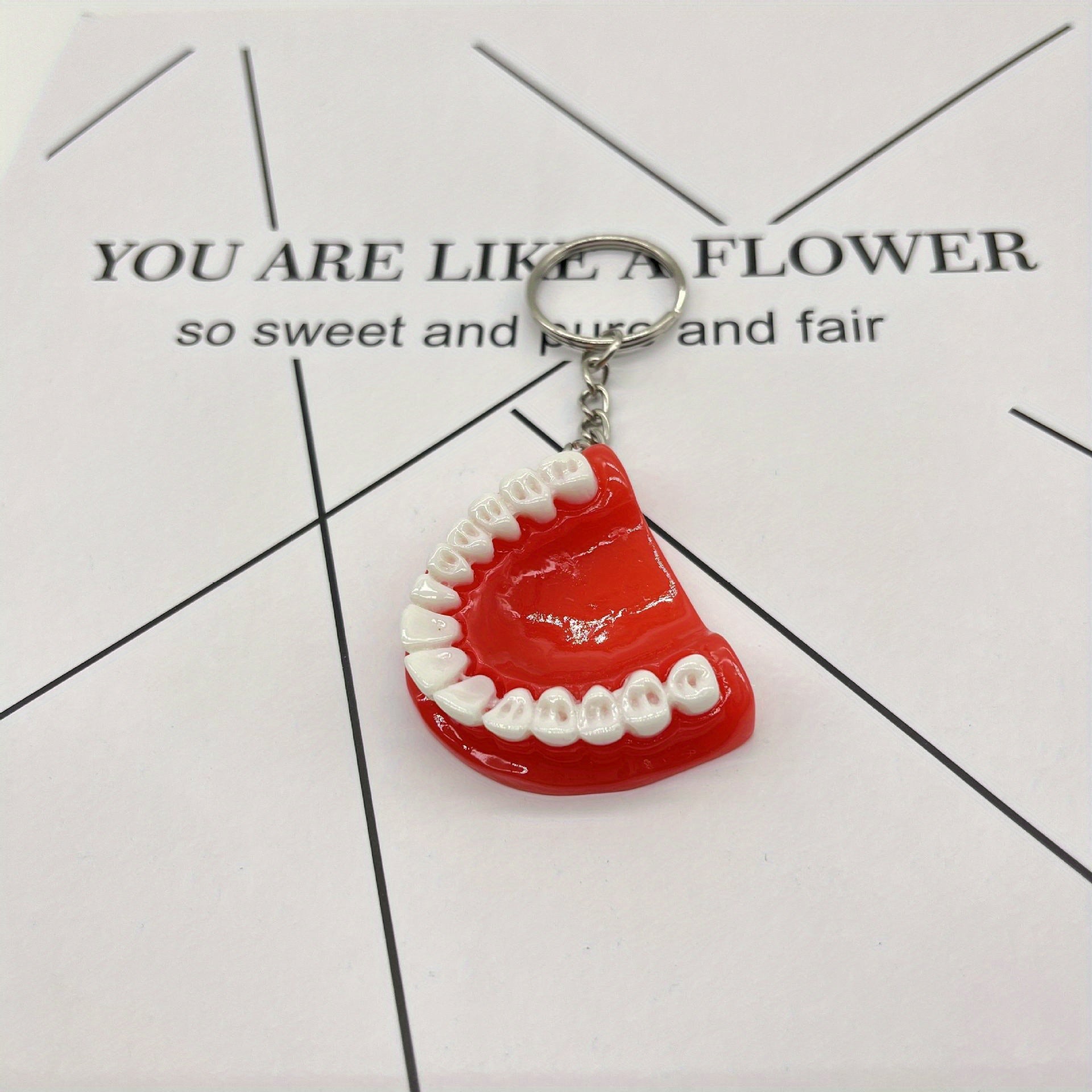 Colorful Teeth Keychain for Men