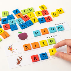 Wooden Word Game for Kids - Early Education Toy