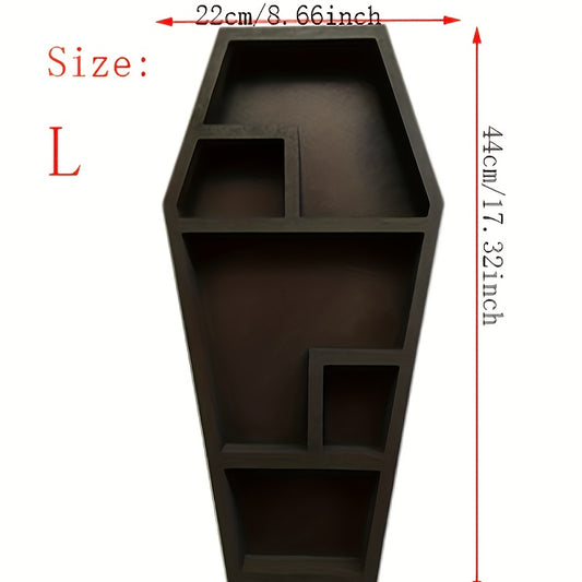 Gothic Crystal Coffin Display Rack Shelf